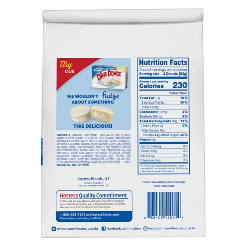 Hostess Donettes Powdered Mini Donuts Bag 10oz