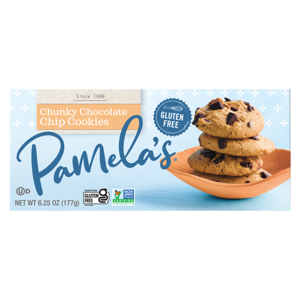 Pamela's Gluten Free Chunky Chocolate Chip Cookies 6.25oz box