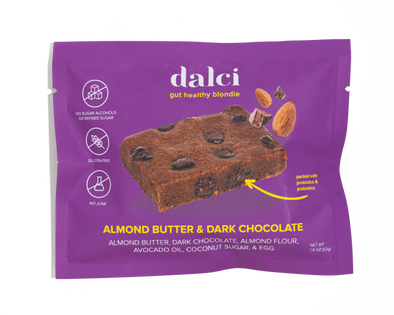 Dalci Almond Butter Dark Chocolate Gut-Healthy Brownie 51g