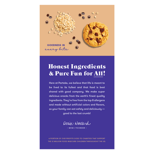 Partake Gluten Free Vegan Crunchy Chocolate Chip Cookies 5.5oz