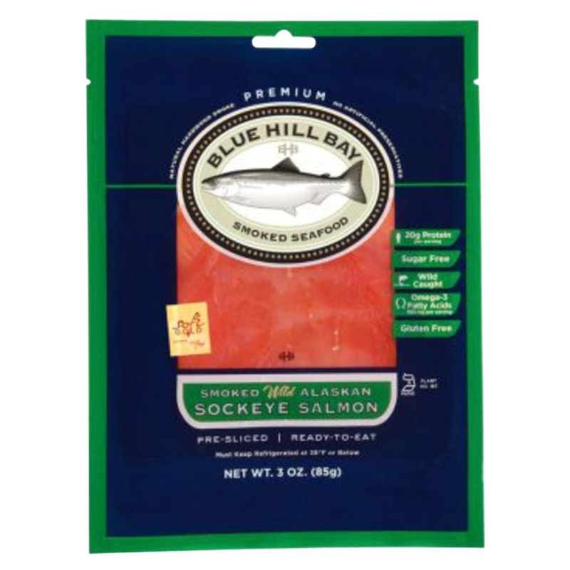 Blue Hill Bay Smoked Alaskan Sockeye Salmon 3oz