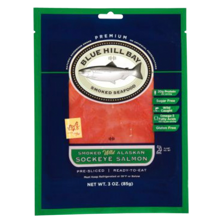 Blue Hill Bay Smoked Alaskan Sockeye Salmon 3oz