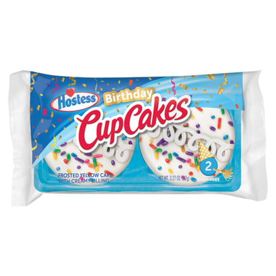Hostess Birthday CupCakes Single Serve 2ct