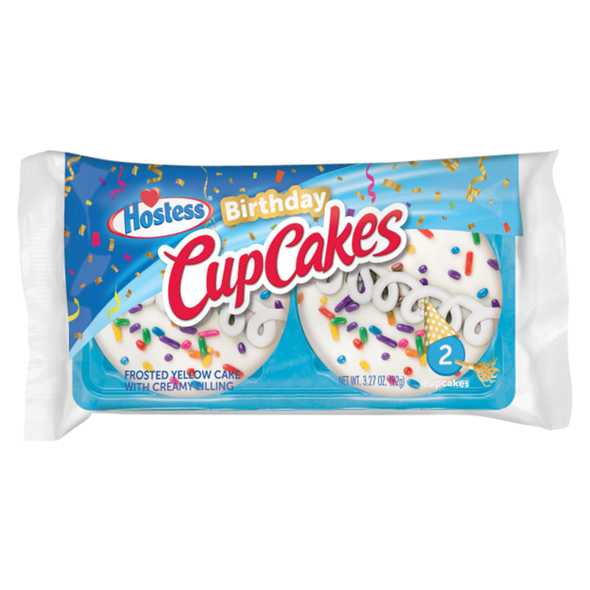 Hostess Birthday CupCakes Single Serve 2ct