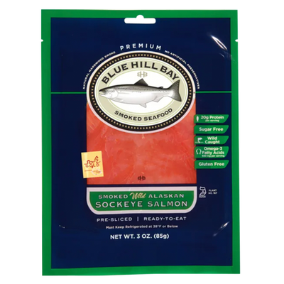 Blue Hill Bay Smoked Alaskan Sockeye Salmon 3oz