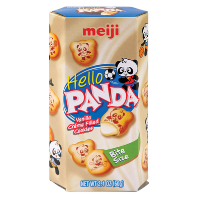 Meiji Hello Panda Vanilla Creme Filled Cookies 2.1oz